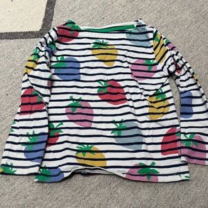 Colorful Fruit Design Long Sleeve Kids Breton Tee